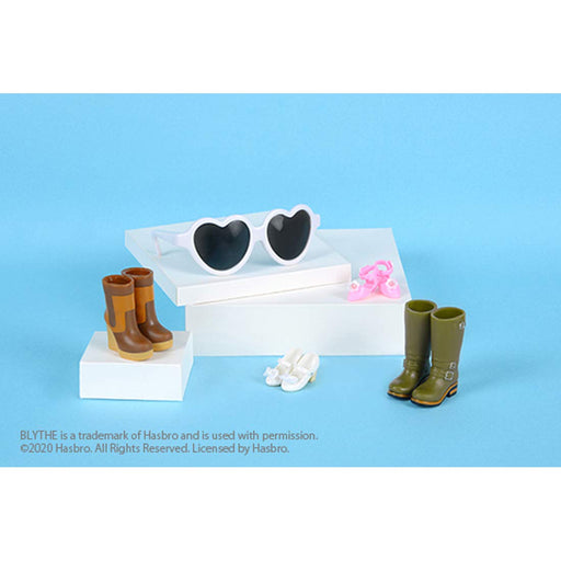 TAKARA TOMY Blythe Goods Shop Limited I Love Shoes Set White Shoes & Sunglasses_1