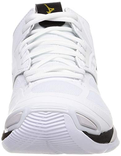 MIZUNO Volleyball Shoes WAVE MOMENTUM 2 MID V1GA2117 White Black US7.5 (25.5cm)_2