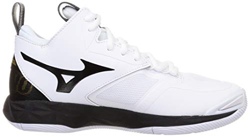 MIZUNO Volleyball Shoes WAVE MOMENTUM 2 MID V1GA2117 White Black US7.5 (25.5cm)_6