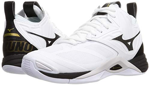 MIZUNO Volleyball Shoes WAVE MOMENTUM 2 MID V1GA2117 White Black US7.5 (25.5cm)_7