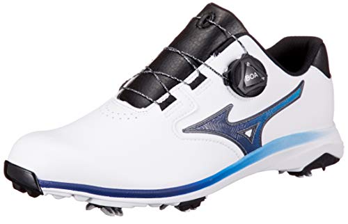 MIZUNO Golf Soft Spike Shoes NEXLITE GS BOA 51GM2115 White Navy US9(26cm) NEW_1