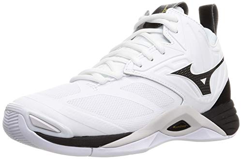 MIZUNO Volleyball Shoes WAVE MOMENTUM 2 MID V1GA2117 White Black US9 (27cm) NEW_1