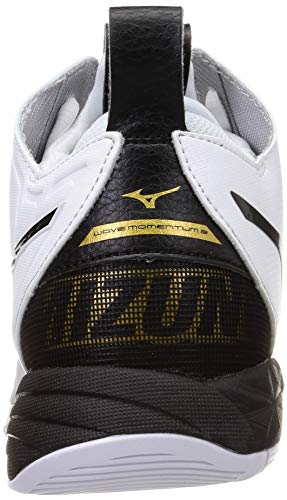 MIZUNO Volleyball Shoes WAVE MOMENTUM 2 MID V1GA2117 White Black US6(24cm) NEW_3