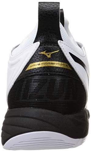 MIZUNO Volleyball Shoes WAVE MOMENTUM 2 LOW V1GA2112 White Black US9.5(27.5cm)_3