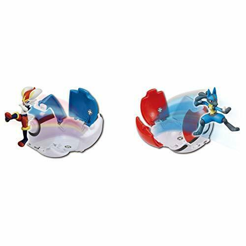 Monster Collection Pokedel-Z Ash vs Go (Lucario : Cinderace) Character Toy NEW_1