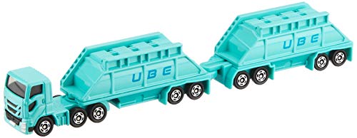 Tomica Long Type Tomica No.129 Ube Kosan Doubles Trailer (Box) Blue NEW_1