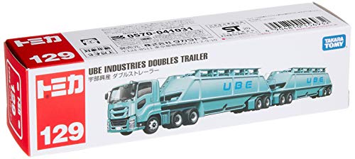 Tomica Long Type Tomica No.129 Ube Kosan Doubles Trailer (Box) Blue NEW_2