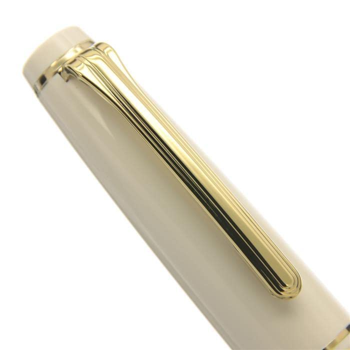 Sailor Fountain Pen Professional Gear Slim Mini Gold Beni White Fine Medium NEW_8