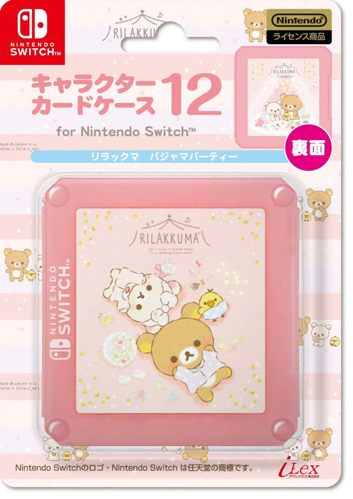 i-Lex card case 12 for Nintendo SWITCH "Rilakkuma (Pajama Party)" ILXSW340 NEW_1