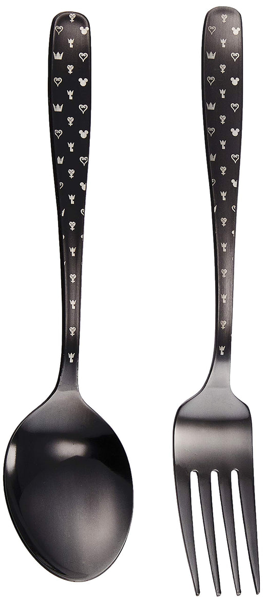 Square Enix Kingdom Hearts fork 188mm & spoon 175mm Monogram BK Stainless Steel_1
