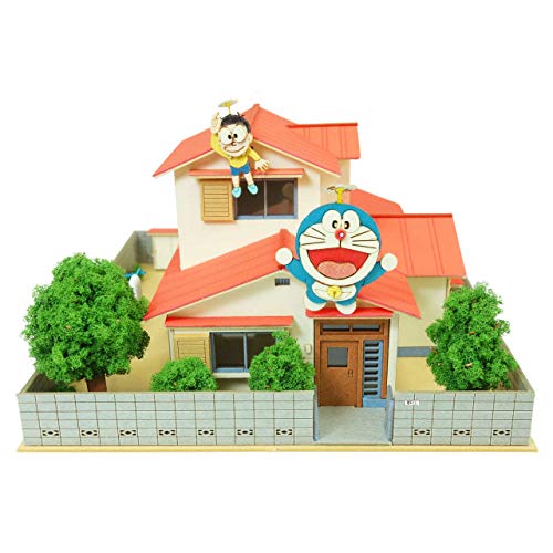 Sankei Doraemon 1/150 Doraemon and Nobita's House Paper Craft Kit MK10-02 NEW_1