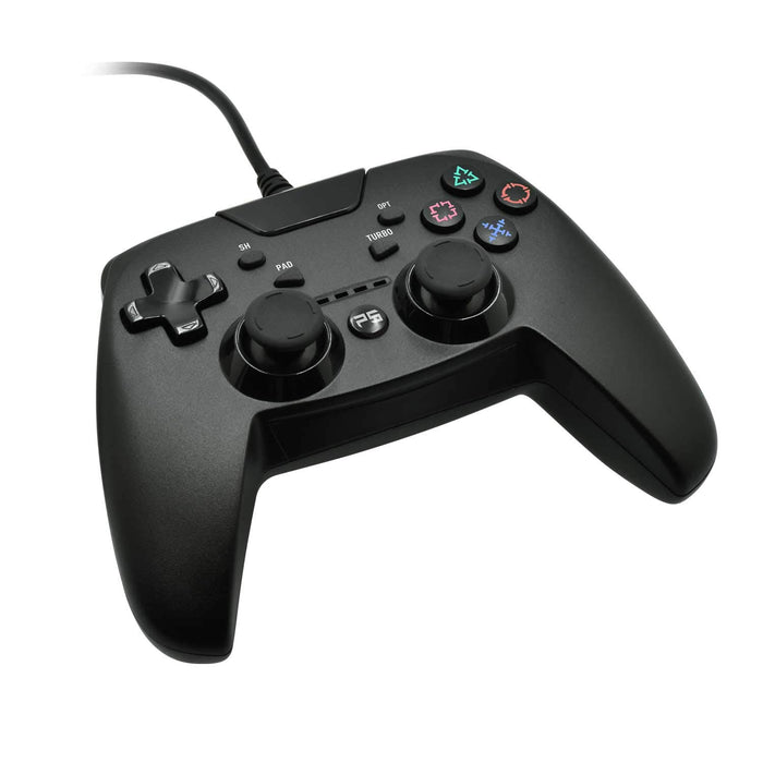 A'cross Simple controller turbo for PS4/PS3/PC 3m Cable SASP-0580 no speaker NEW_2
