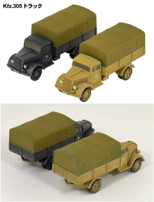 PIT-ROAD 1/144 WWII German army military vehicles set 1 Plastic Model Kit SGK02_8