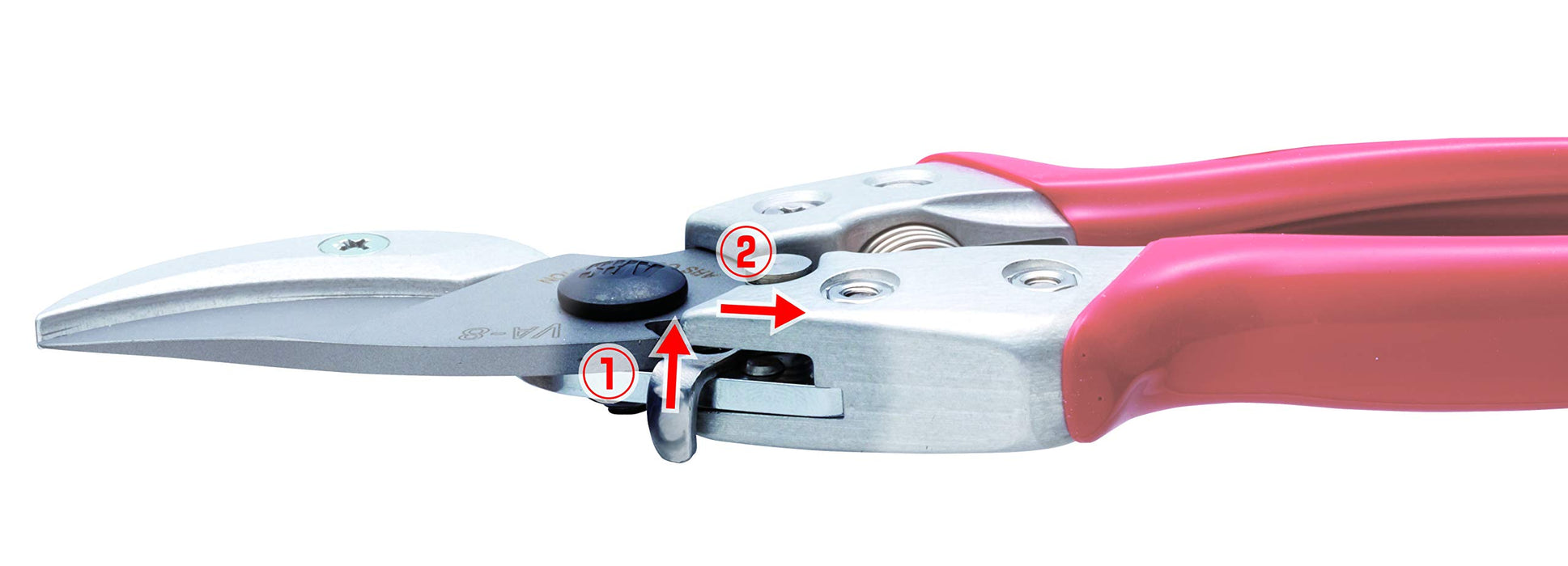 Ars Corporation Anvil Pruning Scissors VA Eight 200mm VA-8Z Red, Silver NEW_4