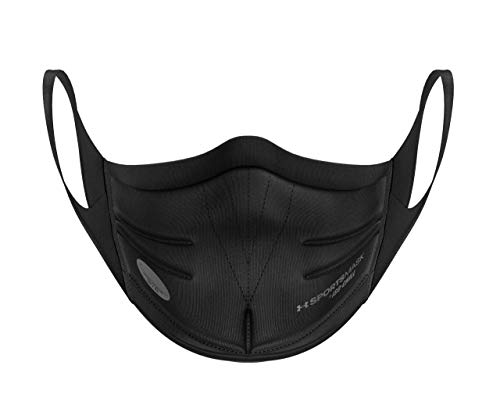Under Armour Adult Sports Mask Black (002) / Silver Chrome Large NEW from Japan_4