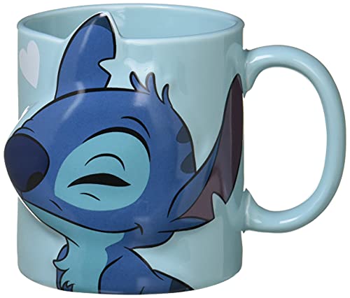 Disney Stitch and Angel Mug Cup Pair 300ml SAN3390 Sunart NEW from Japan_2