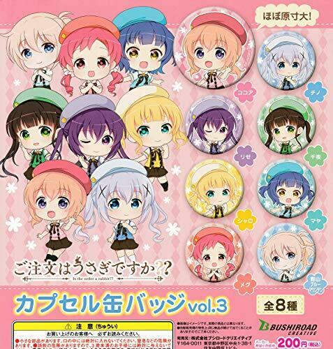 bushiroad your order Rabbit Is ?? cans badge vol.3 all8 Complete mascot capsule_1