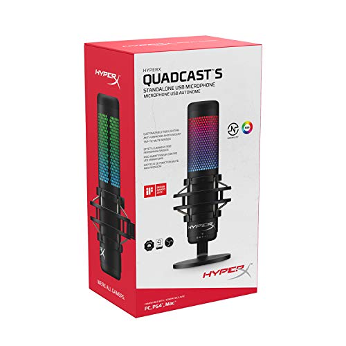 HyperX QuadCast S Standalone Microphone For Gamer HMIQ1S-XX-RG/G NEW from Japan_8