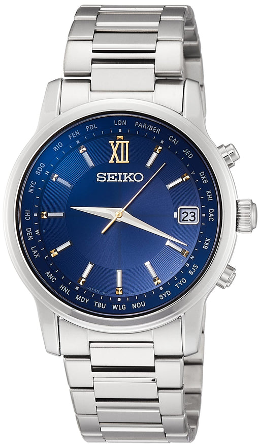SEIKO BRIGHTZ SAGZ109 Eternal Blue 2020 Solar Radio Men's Watch Titanium Silver_1