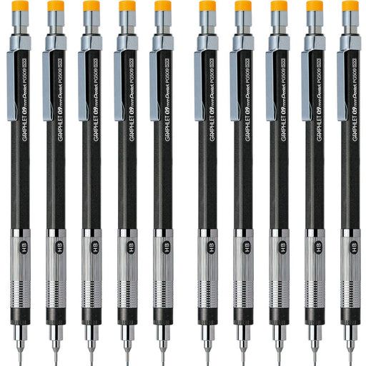 Pentel Mechanical Pencil Graphlet 0.9mm Set of 10 pieces ‎PG509-GD(10) ABS NEW_1