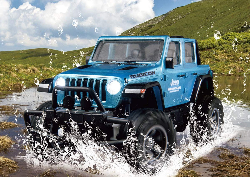 Dirt Max 1/24 RC Jeep Wrangler Rubicon Blue JRVT090-BL Dustproof Waterproof RTR_2