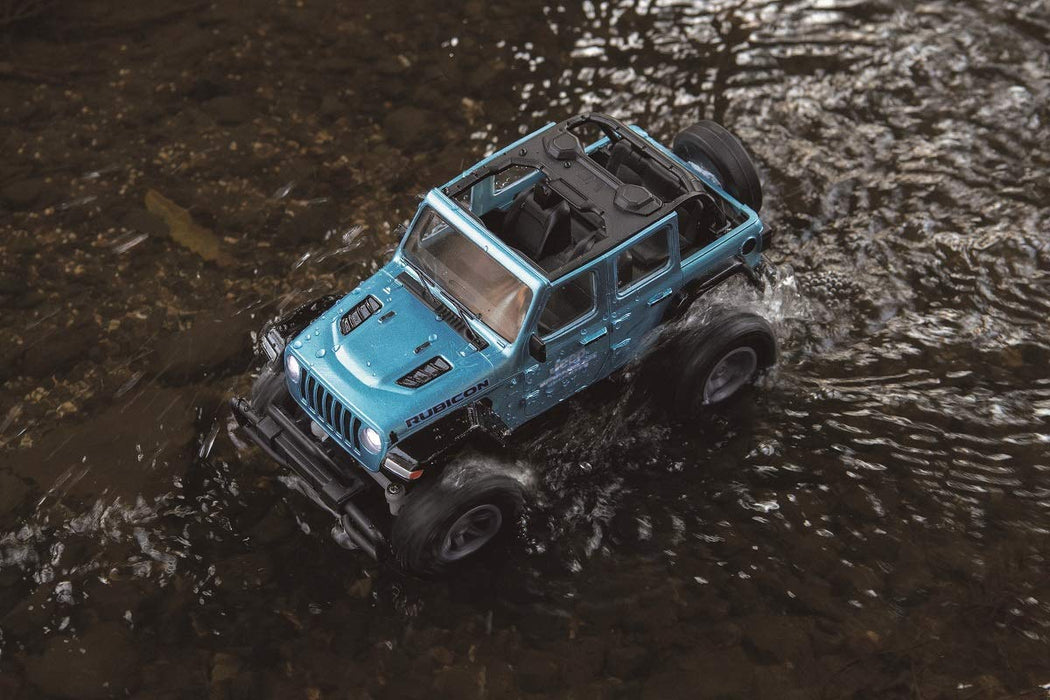Dirt Max 1/24 RC Jeep Wrangler Rubicon Blue JRVT090-BL Dustproof Waterproof RTR_4