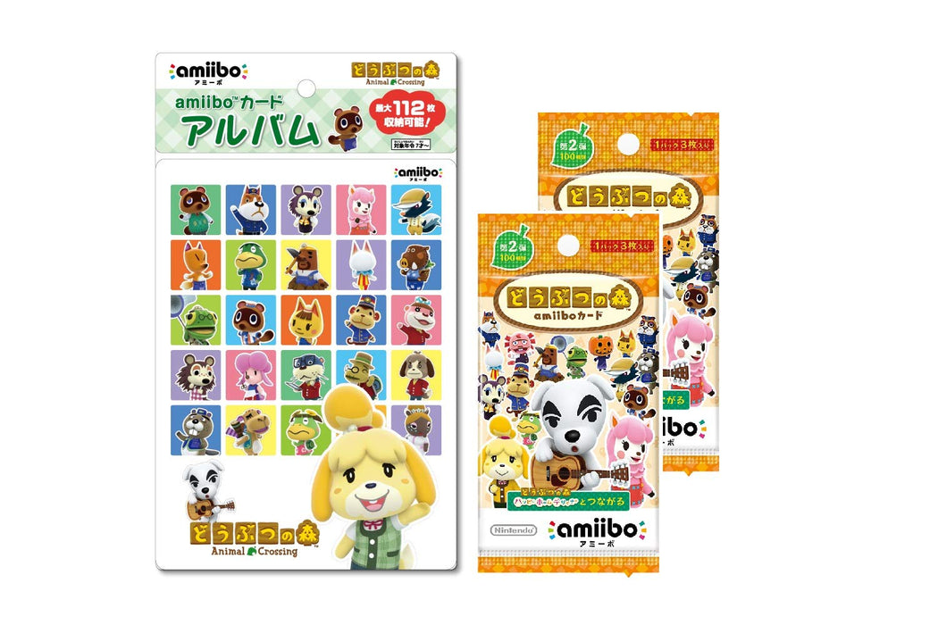 Animal Crossing amiibo Card 2nd (2 packs) + amiibo Card Album Nintendo NEW_1