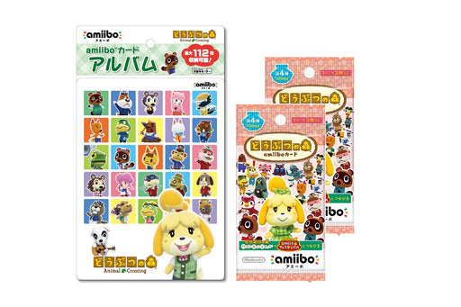 Animal Crossing amiibo Card 4th (2 packs) + amiibo Card Album Nintendo NEW_1