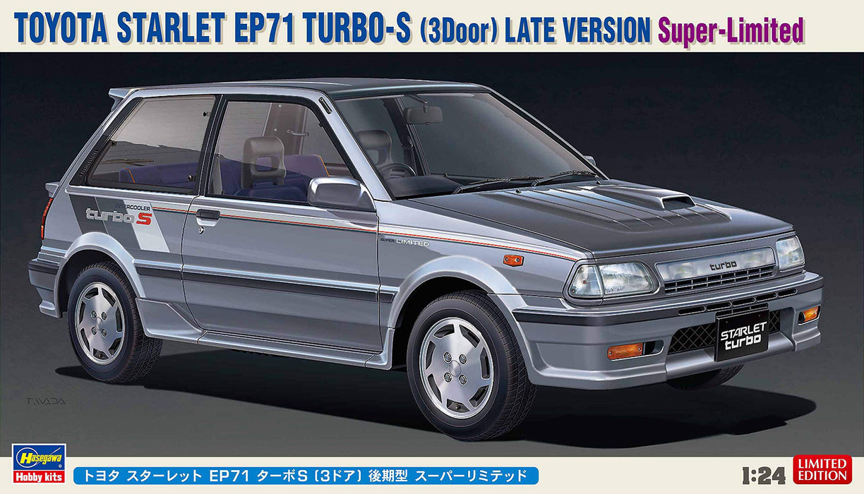 Hasegawa 1/24 TOYOTA STARLET EP71 TURBO-S (3Door) LATE VERSION Model kit 20473_4