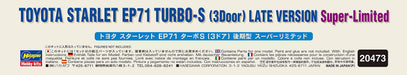 Hasegawa 1/24 TOYOTA STARLET EP71 TURBO-S (3Door) LATE VERSION Model kit 20473_7