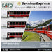 KATO N gauge Rhaetian Railway Bernina Express New logo Basic set 3 cars 10-1655_1