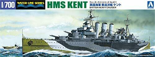 Aoshima 1/700 No.811 BRITISH HEAVY CRUISER HMSKENT Model Kit NEW from Japan_2