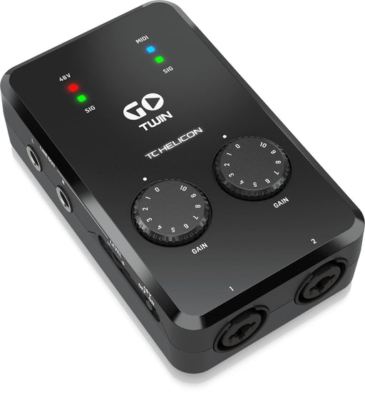 TC Helicon Audio/MIDI USB Interface GO TWIN Battery Powered for PC,Laptop,Tablet_2
