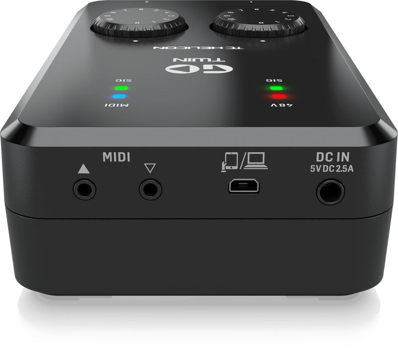 TC Helicon Audio/MIDI USB Interface GO TWIN Battery Powered for PC,Laptop,Tablet_4