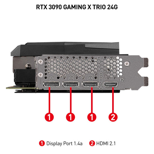 MSI GeForce RTX 3090 GAMING X TRIO 24G Graphics Board VD7347 ‎3090GAMINGXTRIO24G_2