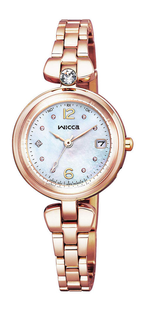 CITIZEN wicca Tiara Star Collection KS1-660-91 Solor Women's Watch Pink Gold NEW_1