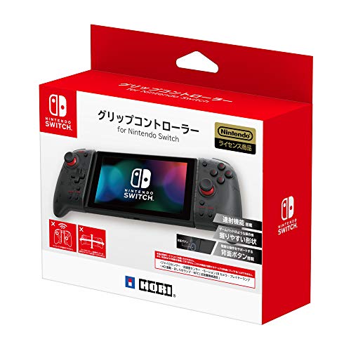 HORI Grip Controller for Nintendo Switch mobile mode only Clear Black NEW_2
