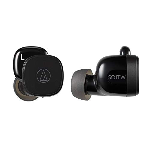 audio-technica ATH-SQ1TW BK Wireless Earphone Waterproof Black Bluetooth 5.0 NEW_1