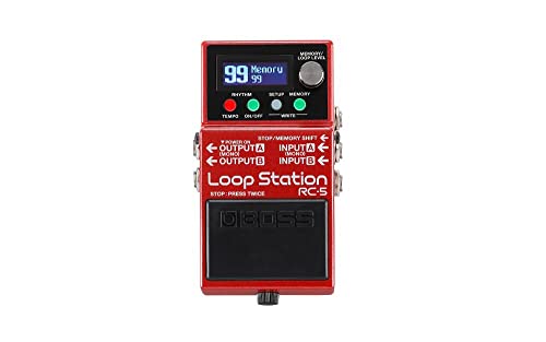 BOSS RC-5 Loop Station Red Evolved creative partner Battery Powered NEW_1