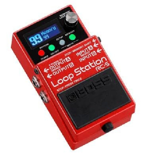 BOSS RC-5 Loop Station Red Evolved creative partner Battery Powered NEW_2