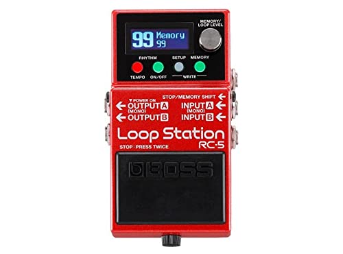 BOSS RC-5 Loop Station Red Evolved creative partner Battery Powered NEW_4
