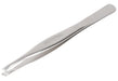HUNTER tweezers with slanted tip and cap stainless steel Made in Japan Silver_1
