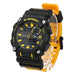 CASIO G-SHOCK Watch GA-900A-1A9 Men's Black Orange Band Anadigi Round Face NEW_1