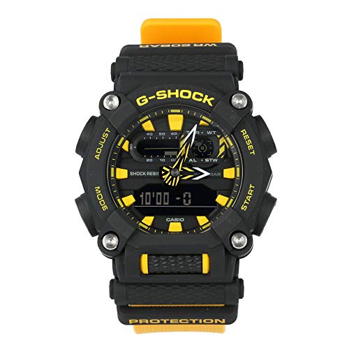 CASIO G-SHOCK Watch GA-900A-1A9 Men's Black Orange Band Anadigi Round Face NEW_2