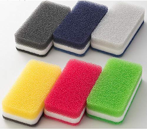 Duskin Antibacterial Kitchen Sponge 6 colors (Navy incl.) set of 6 pcs Nylon, PU_1