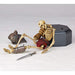 TAKEYA JIZAI OKIMONO KT030 ANCIENT ROMA SKELETON GLADIATOR MIRMILLONE Full Color_4