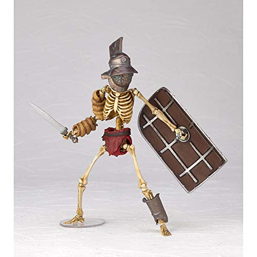 TAKEYA JIZAI OKIMONO KT030 ANCIENT ROMA SKELETON GLADIATOR MIRMILLONE Full Color_7