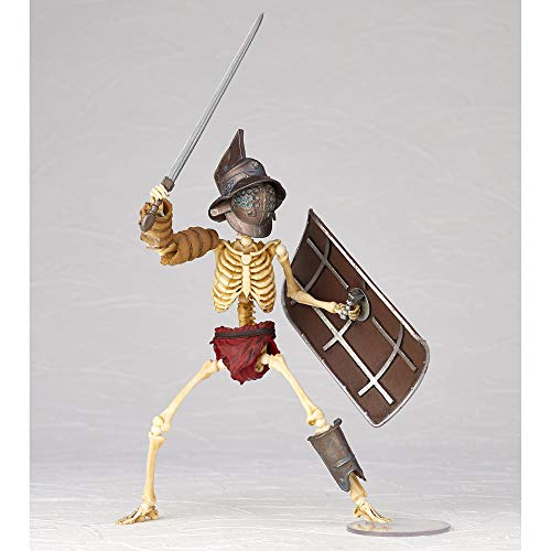TAKEYA JIZAI OKIMONO KT030 ANCIENT ROMA SKELETON GLADIATOR MIRMILLONE Full Color_8
