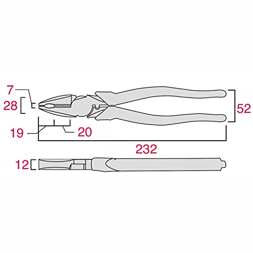 FUJIYA KUROKIN 3020N-225BG 225mm High-leverage Side Cutting Pliers NEW_7