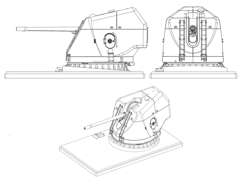 Fujimi Model Collection Equipment Series No.6 Destroyer Kongo Type 54 Caliber_3